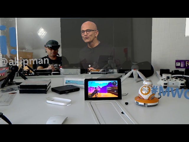 Discussing/augmenting the MWC 2019 Microsoft HoloLens 2 launch thru HoloLens