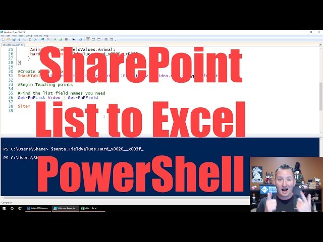Export SharePoint List to Excel with PowerShell