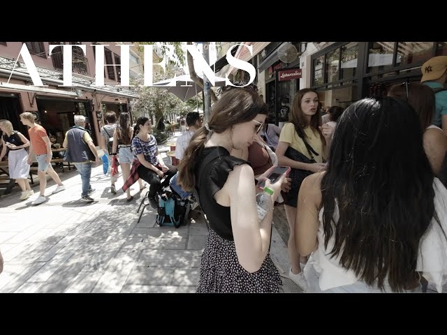Downtown Athens Street Walk | June 2023 | Athens Greece [4K HDR]