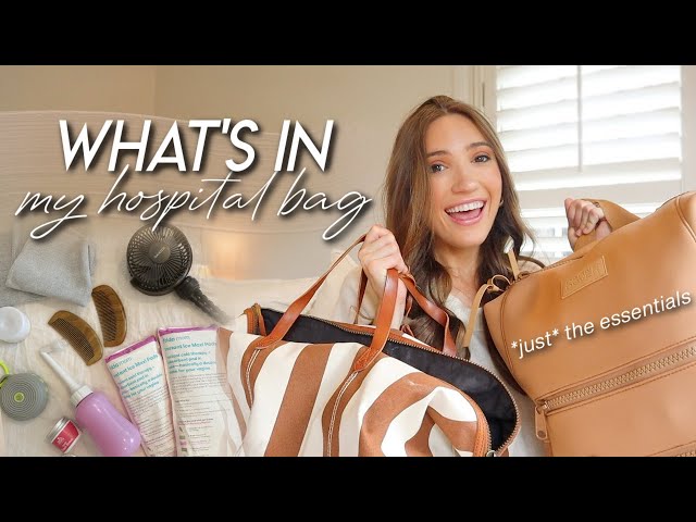 WHAT’S IN MY HOSPITAL BAG | what I packed for labor, delivery, & for baby *just the essentials* 2023