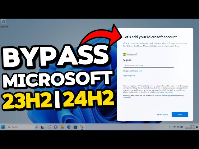 You Can Still Skip Microsoft Sign In on Windows 11 23H2 & 24H2