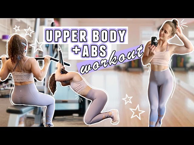 TONE & SCULPT | Complete UPPER BODY + ABS Workout | Best Pre Workout Meal to Build Muscle & Lose Fat