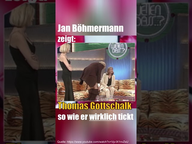 Jan Böhmermann zeigt Thomas Gottschalk wie er wirklich tickt