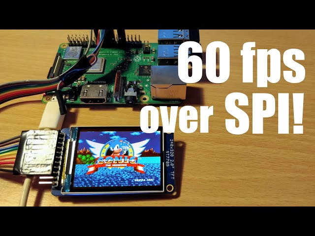 60fps on an SPI display using the Raspberry Pi and fbcp-ili9341 (includes fix for 320x240 ST7789)