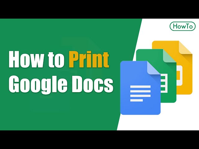 How to Print from Google Docs