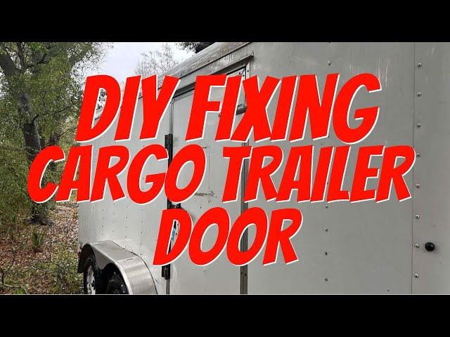 DIY Fixing Cargo Trailer Door / Replacing Rotted Wood