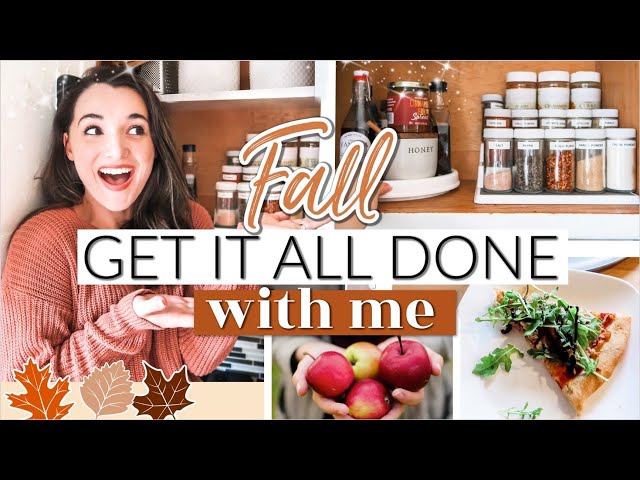 *NEW* Declutter + Cook With Me On a COZY FALL DAY! FALL GET IT ALL DONE WITH ME 👩‍🌾 GARDEN HARVEST