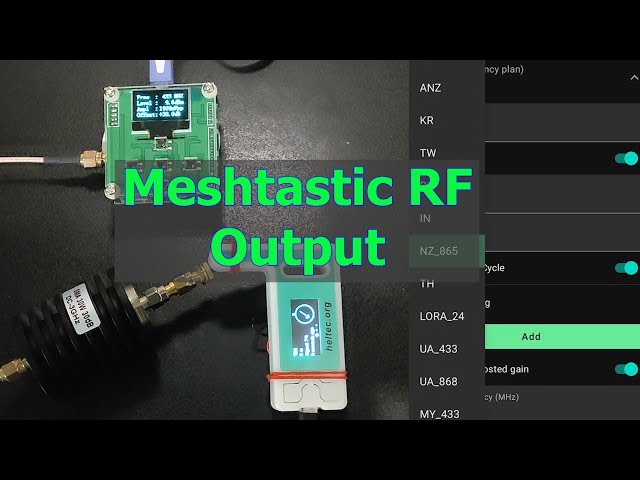 Meshtastic RF Output Testing After Region Switching for Heltec LoRa ESP32 V3 by Technology Master