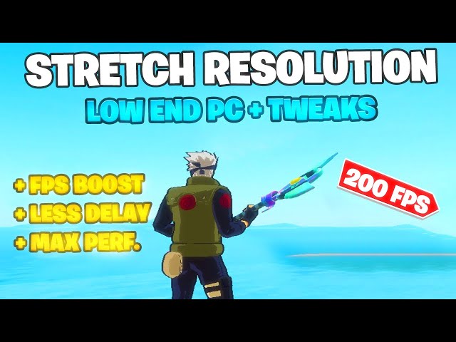 Best Stretched Resolution for Low End PC! (Fortnite Low End PC Res & Config)