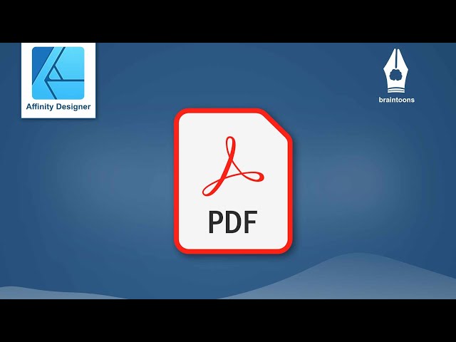 PDF in Affinity Designer bearbeiten