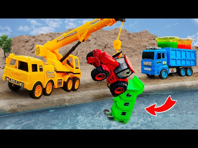 Car toy JCB - Fire truck, Crane, Dump Truck to rescue and assemble mini Tractor - Toy for kids