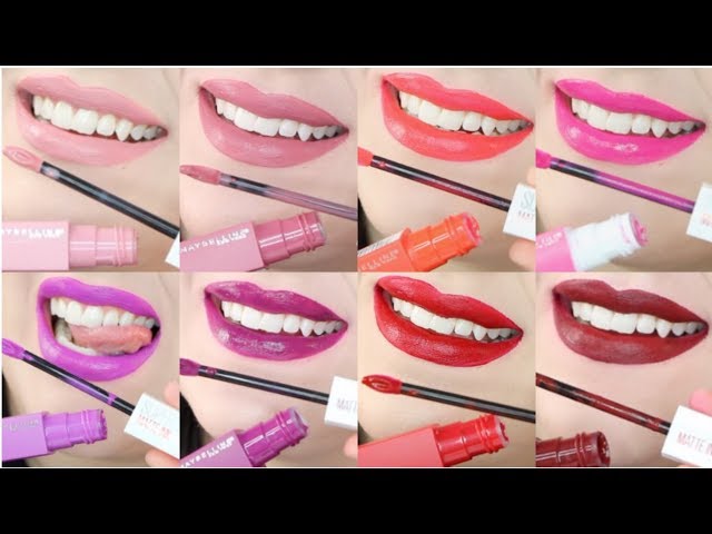 MAYBELLINE SUPERSTAY MATTE INK - LIP SWATCHES & REVIEW