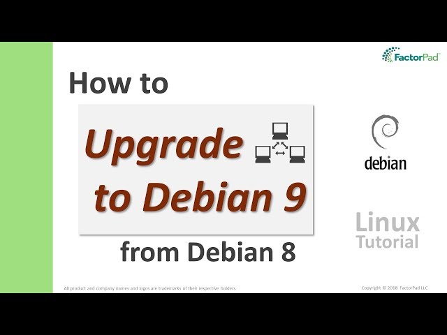 Upgrade to Debian Stretch 9 from Jessie 8