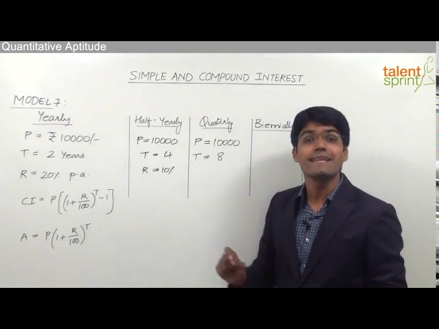 Half-Yearly Compounding | Basic Model 7 | Simple Interest and Compound Interest | TalentSprint