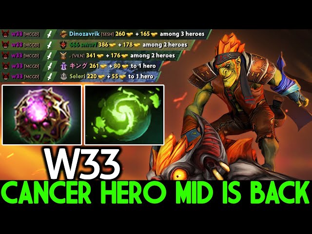W33 [Batrider] Cancer Hero Mid is Back Aggressive Plays Dota 2