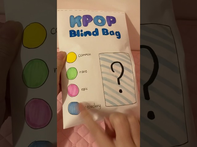 kpop blind bag! #blindbag #papercraft #craft #diy #diycrafts #kpop #asmr #unboxing #newjeans #twice