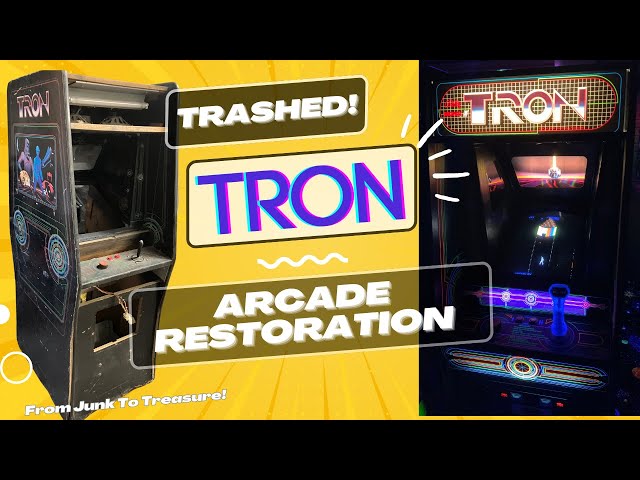 "Trashed" Tron Arcade Restoration!