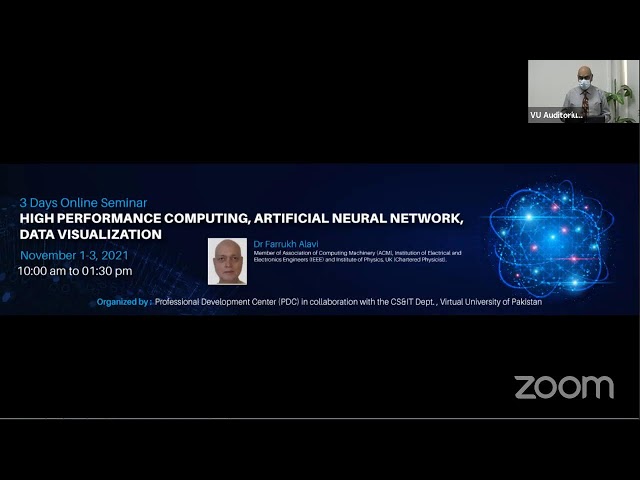 High Performance Computing, Artificial Neural Network, Data Visualization
