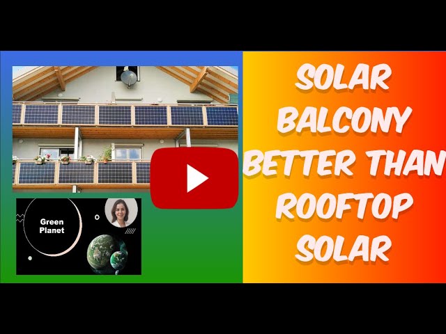 Solar Balconies  The Future of Urban Energy