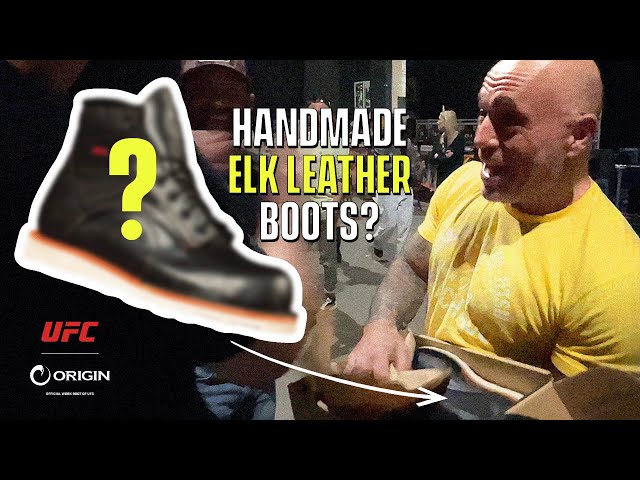 Surprising Joe Rogan w/ Custom Elk Boots at UFC 300
