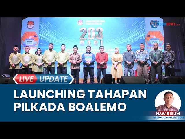 Detik-detik PJ Bupati  Boalemo Launching Tahapan Pilkada 2024, Si Bome & Jagung bakal Jadi Maskot