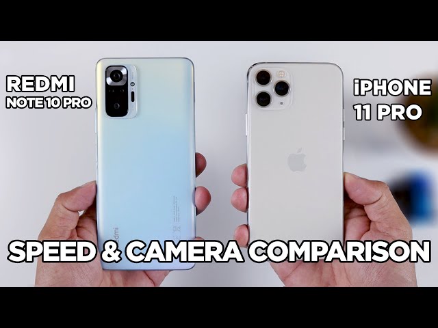 Redmi Note 10 Pro vs iPhone 11 Pro SPEED TEST & CAMERA Comparison | Zeibiz