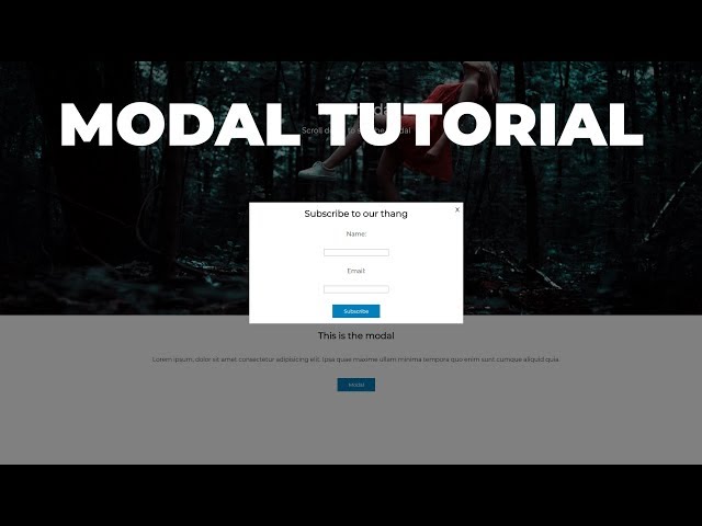 How To Create A Modal In Javascript and CSS