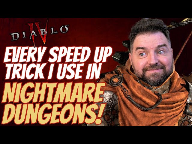 Diablo 4 - 16 Tips & Tricks To SPEED LEVEL Nightmare Dungeons