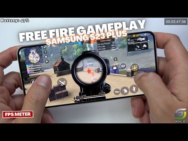 Samsung Galaxy S23 Plus test game Free Fire Mobile