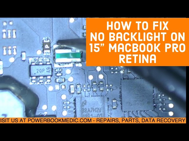Macbook Pro No Backlight Repair on an A1398 2013 15" Retina with Board 820-3662