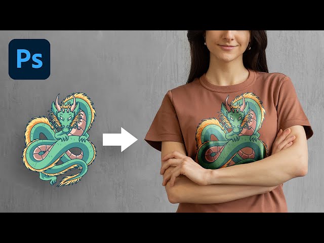 The Most Realistic Way to Place Design on T-Shirt! - Photoshop Tutorial