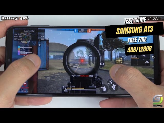 Samsung Galaxy A13 (4GB/128GB) Test game Free Fire Mobile | Exynos 850