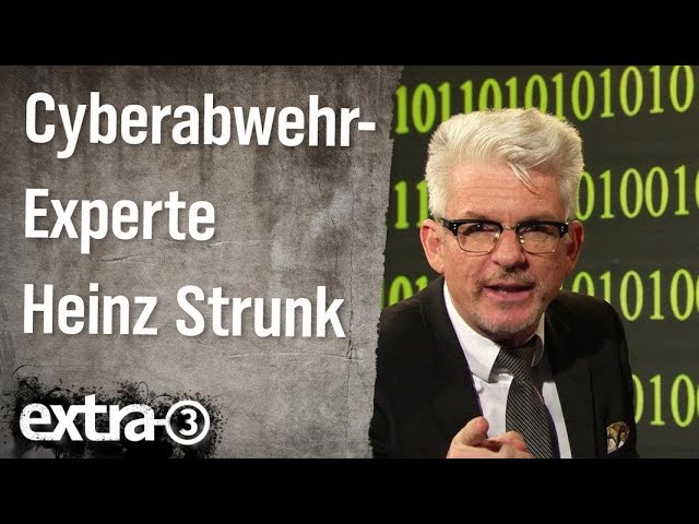 Cyberabwehr-Experte Heinz Strunk | extra 3 | NDR