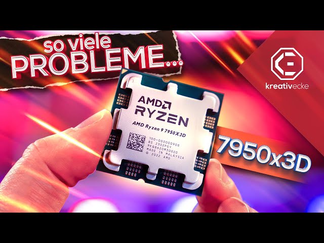AMD Ryzen 9 7950x3D: SCHNELLSTE aktuelle GAMING CPU, aber...ich hatte viele Probleme beim Test!