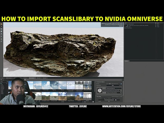 How to import scanslibrary to NVIDIA Omniverse