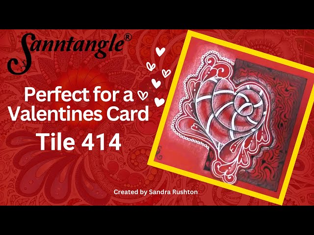 Sanntangle Tile 414 - Perfect to be the Topper on a Valentines Card