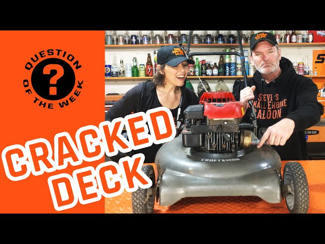 Why Did The DECK On My Lawn Mower CRACK? PLUS BLOOPERS