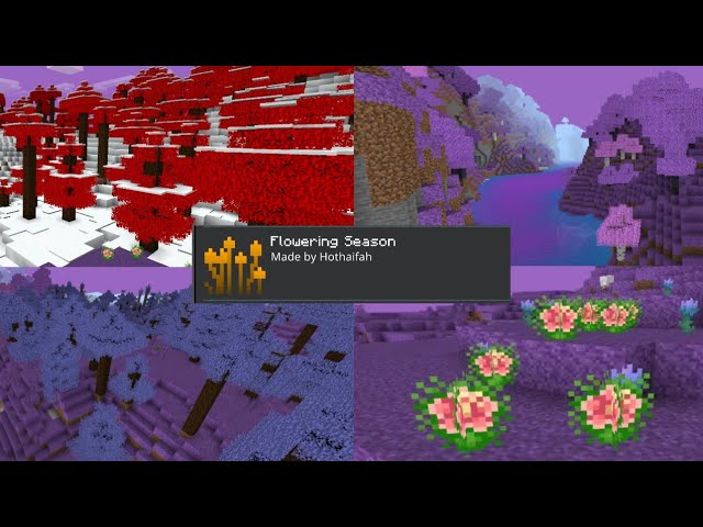 Minecraft PE Flowering Season MODS!!