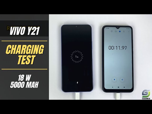 Vivo Y21 Battery Charging test 0% to 100% | 18W fast charger 5000mAh