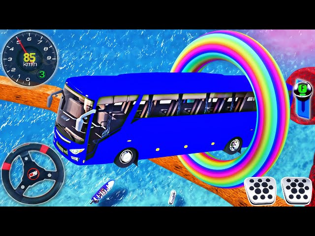 Impossible Bus Stunt 3D Driving - Mega Ramp Bus Racing Driving Simulator - Android GamePlay
