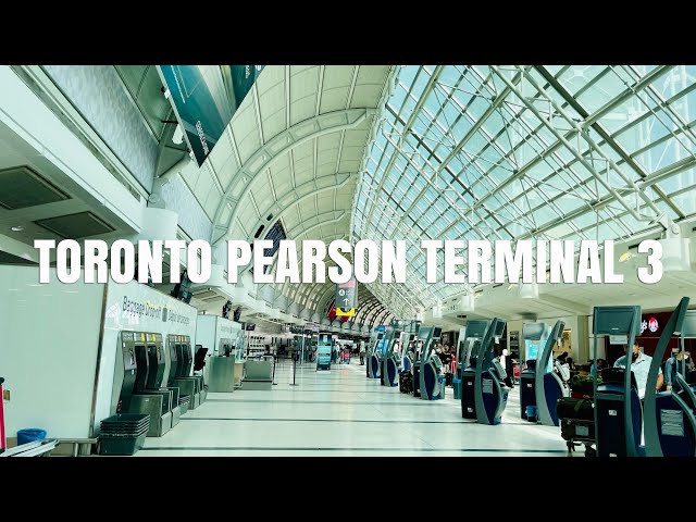 [4K] Toronto Pearson Terminal 3 Station Walking Tour | Canada 2022