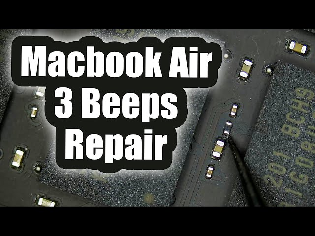 Macbook Air 3 beeps No Boot Repair  integrated Ram issue.