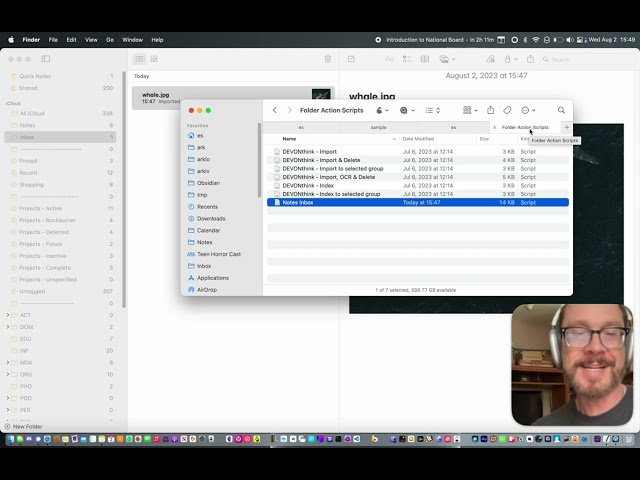 Apple Notes Inbox Script Demo