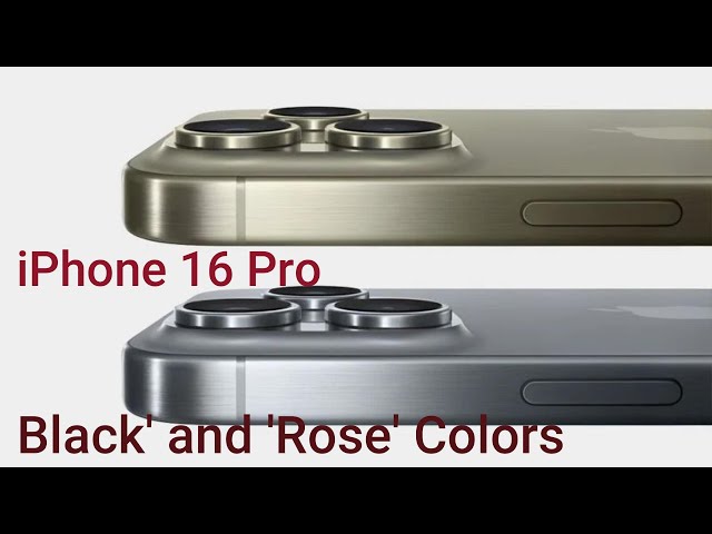 iPhone 16 Pro Could Come in New 'Space Black' and 'Rose' Colors