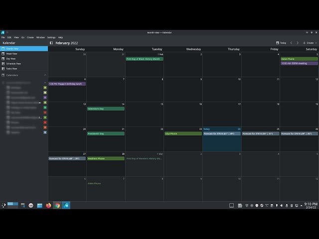 A quick first look at the new Kalendar app for KDE.