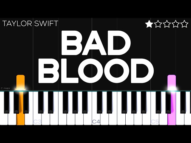 Taylor Swift - Bad Blood | EASY Piano Tutorial