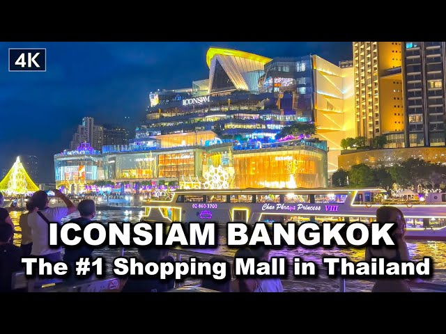 【🇹🇭 4K】The most luxurious Beautiful shopping mall in Thailand -  ICONSIAM Bangkok