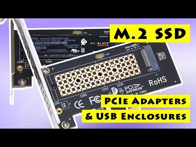 M.2 SSD Adapters & Enclosures