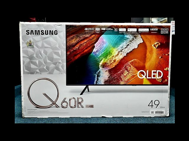 Samsung QLED 4K 2019 Q60R Unboxing and Setup + DEMO, QE49Q60R