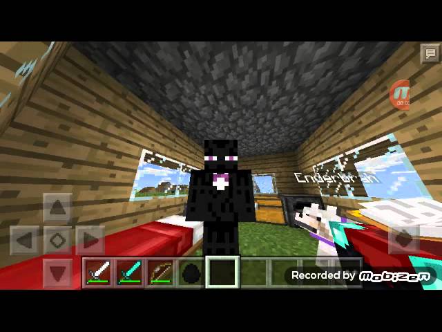MCPE Let's Play With The Mobs/Funny Stuff S1 Ep9 - Punch The Enderman